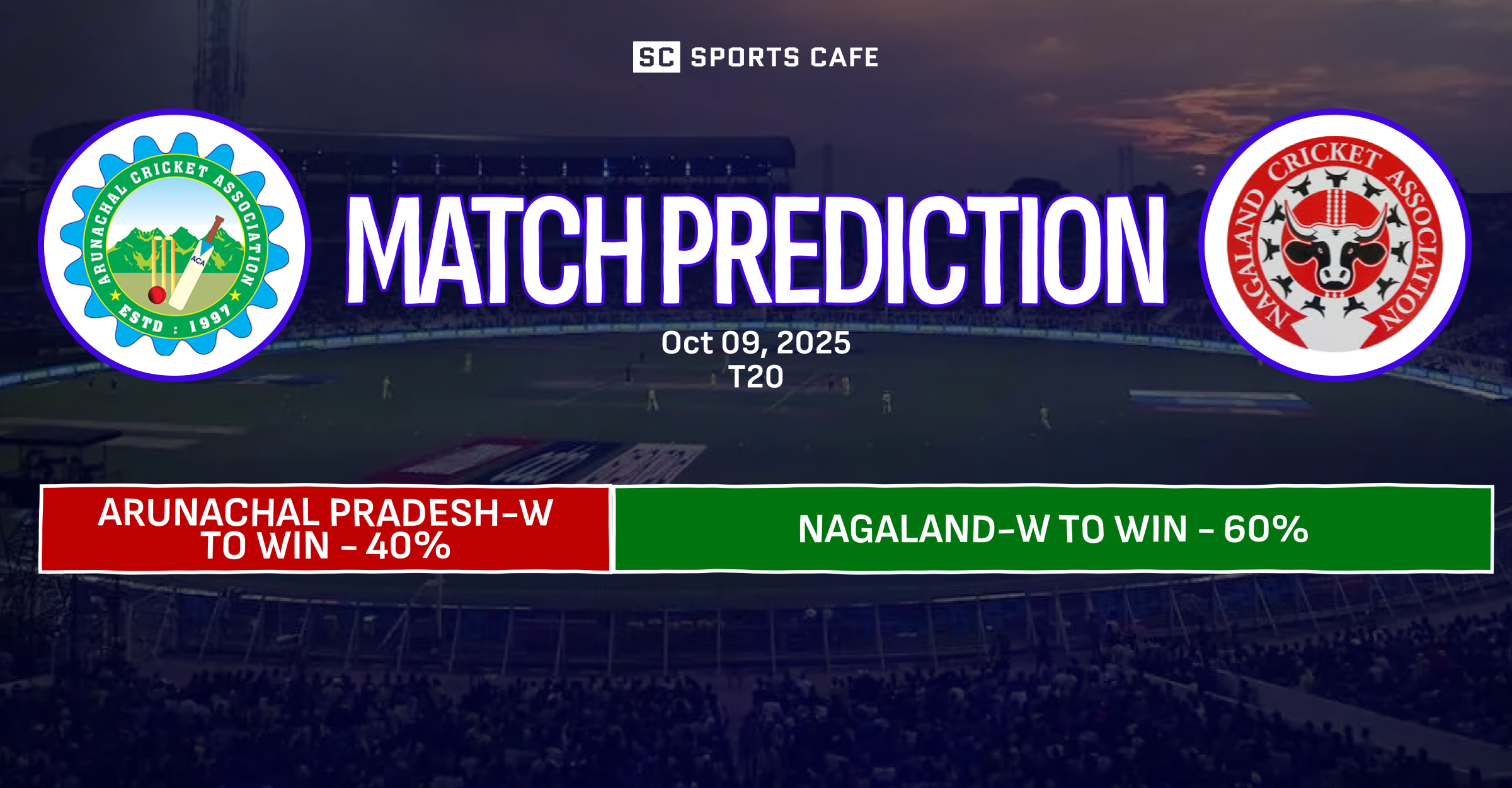 Arunachal Pradesh-W vs Nagaland-W